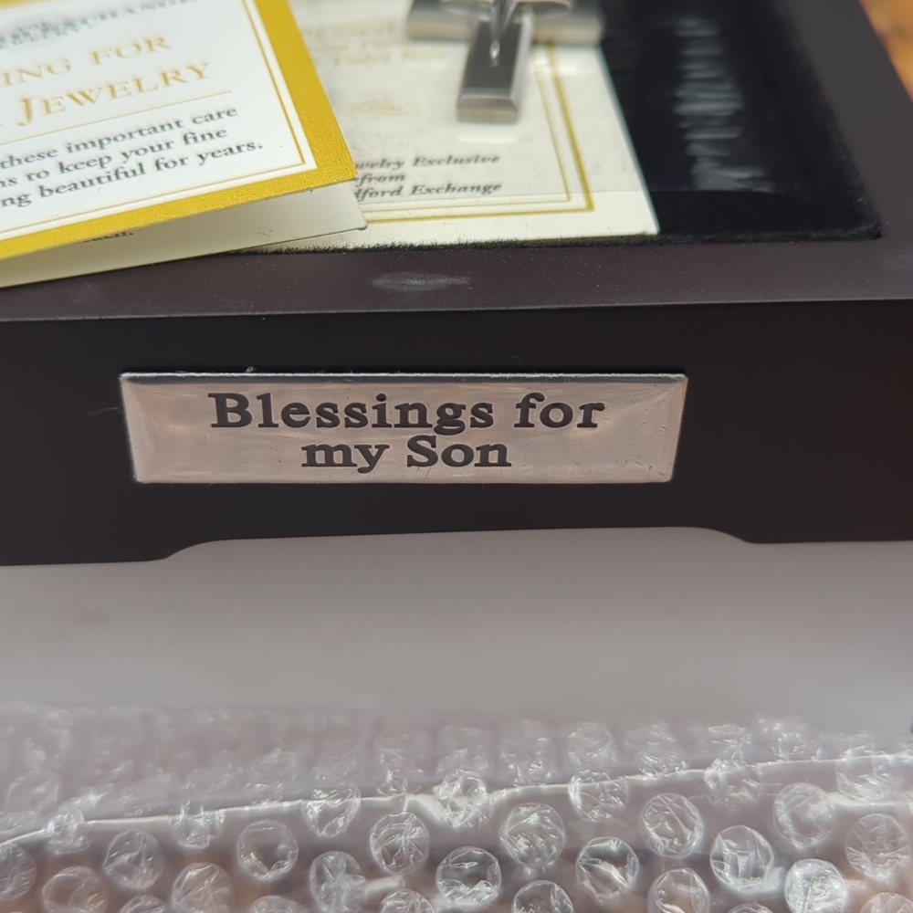 Cross Necklace "Blessings For My Son". - Picture 5 of 6